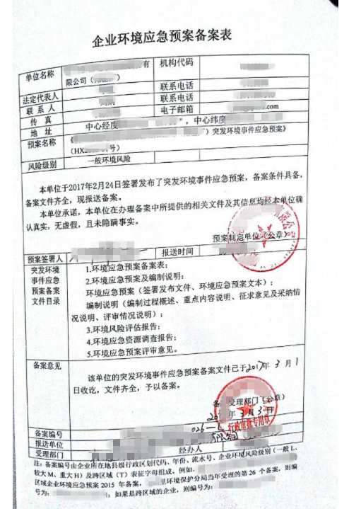 环境应急预案